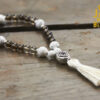 Howlite and Smoky Quartz Mala