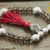 Howlite and Smoky Quartz Mala