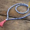 Kyanite and Silver Full Mala