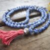 Kyanite necklace Mala prayer beads