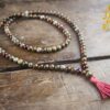 Green Opal & Rosewood Full Mala