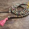 Green Opal & Rosewood Full Mala