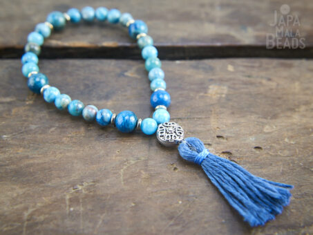 Crazy Lace Agate Bracelet Mala