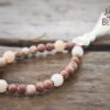 Pink Lepidolite and Aventurine Wrist Mala