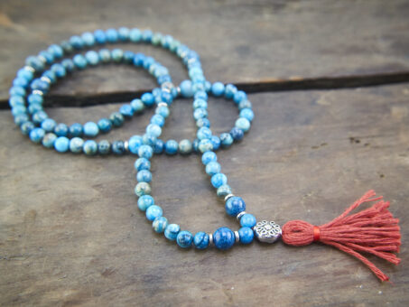 Blue Crazy Lace Agate 108 Mala
