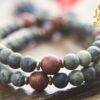 Kambaba and Brecciated Jasper mala beads