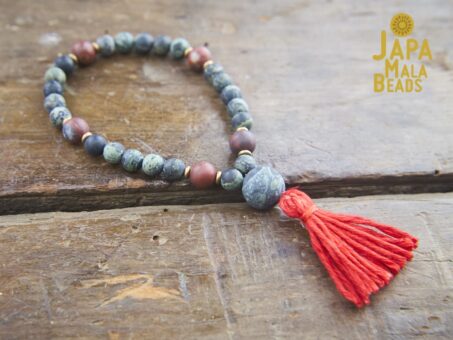 Kambaba and Brecciated Jasper Wrist Mala
