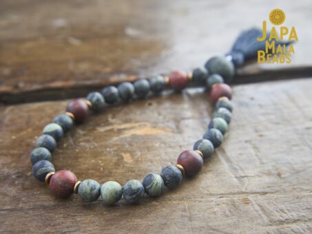 Kambaba and Brecciated Jasper Wrist Mala