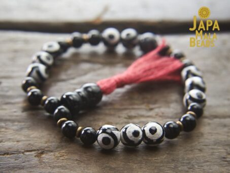 Black Agate Bracelet Mala
