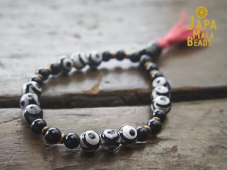 Black Agate Wrist Mala