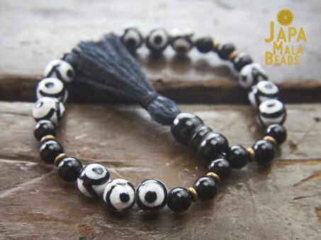 Black Agate Bracelet Mala