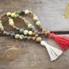 Qinan Sandalwood Yellow Turquoise Malas