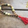 Qinan Sandalwood Yellow Turquoise Buddhist Mala