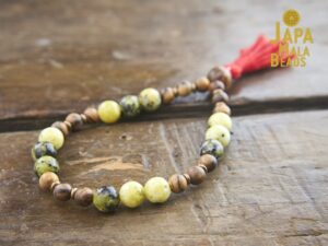 Yellow Turquoise Bracelet Mala Beads