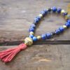 Lapis Lazuli and Ebony Hand Mala
