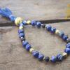 Lapis Lazuli and Ebony Wrist Mala