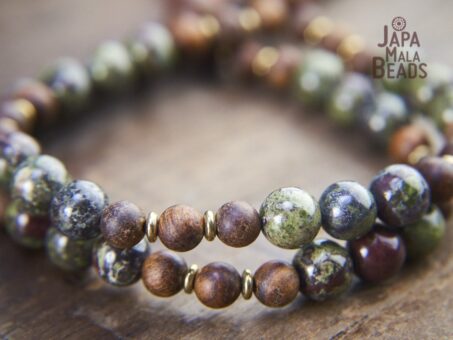 Dragon Blood Jasper Mala Beads