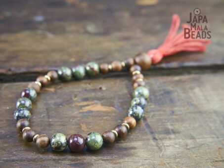Dragon Blood Jasper Buddhist Prayer Beads