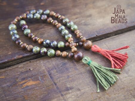 Dragon Blood Jasper and Padauk Malas