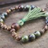Dragon Blood Jasper Bracelet Mala