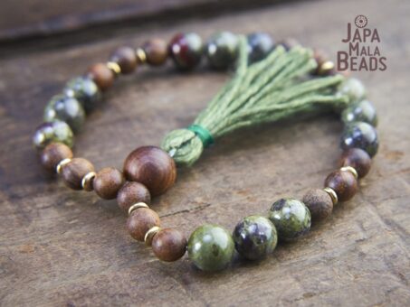 Dragon Blood Jasper Bracelet Mala