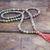 Dragon Blood Jasper and Padauk Full Mala