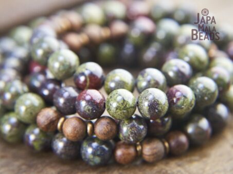 Dragon Blood Jasper Mala Beads