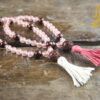 Cherry Quartz and Rosewood Bracelet Mala