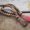 Elephant Skin Jasper and Taxus Wood Bracelet Malas