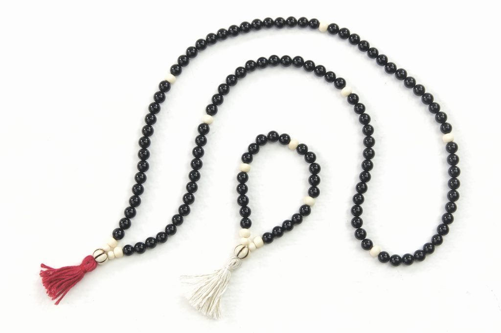 Necklace mala beads and bracelet mala