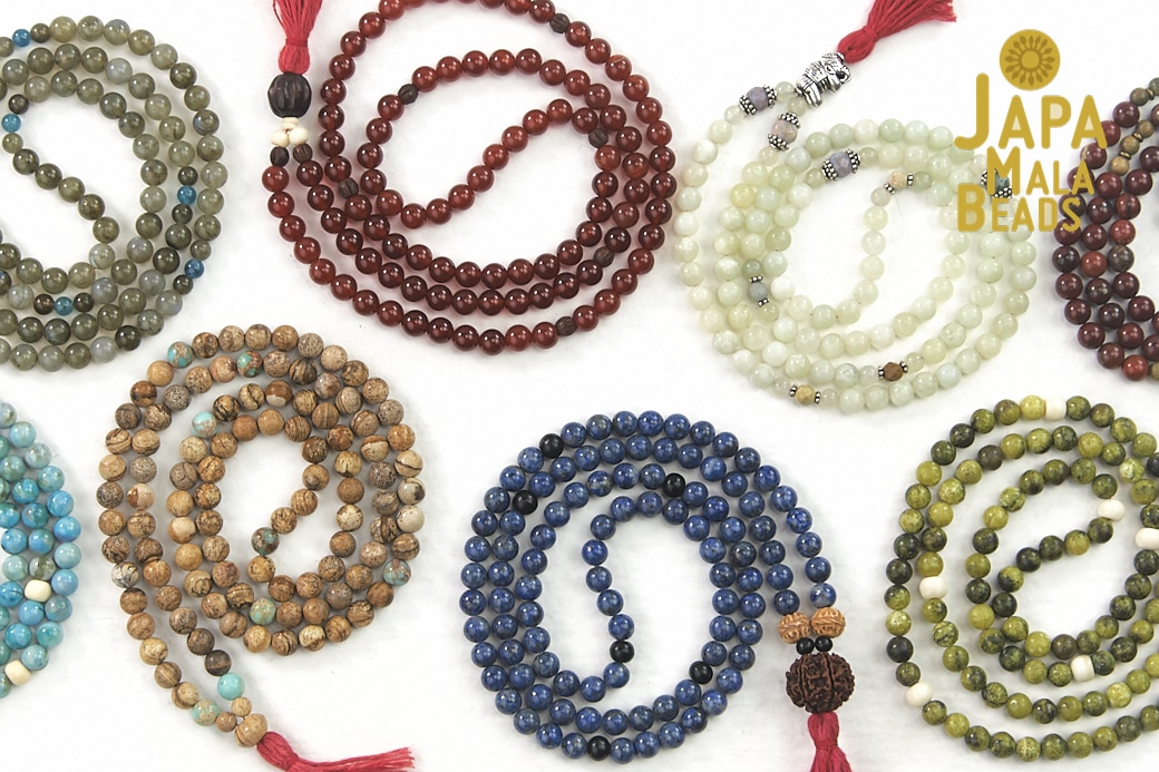 6mm Lepidolite 108 Beads Handmade Tassel Necklace Spiritua Japa Religious