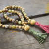 Red Serpentine and Jackfruit Wood Malas