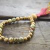 Red Serpentine and Jackfruit Wood Wrist Mala