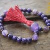 Charoite and Amethyst Bracelet Mala