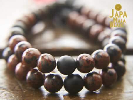 Mahogany Obsidian Bracelet Mala Beads