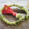 Jade and Peridot hand mala
