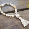 Rutilated Quartz and Citrine Bracelet Mala