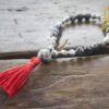 Sesame Jasper and Blue Labradorite Buddhist Mala