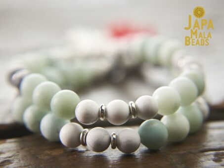 Howlite and Amazonite Mala Beads