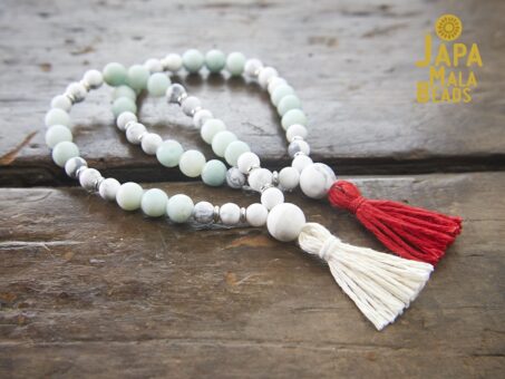 Howlite and Amazonite Meditation Malas