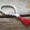 Howlite and Amazonite Bracelet Mala