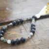 Black Obsidian and African Bloodstone wrist mala