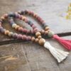 Cherry Creek Jasper and Sandalwood Wrist Malas