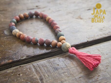 Cherry Creek Jasper and Sandalwood Hand Mala