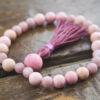 Rhodochrosite Purple Aventurine bracelet mala