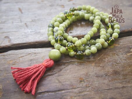 Jade and Peridot Full Mala