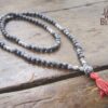 Sesame Jasper and Blue Labradorite Necklace Mala