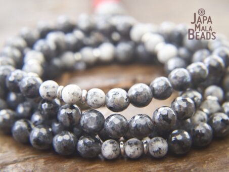 Sesame Jasper and Blue Labradorite 108 Mala Beads