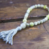 Labradorite and Green Garnet Wrist Mala