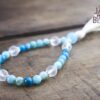 Hemimorphite and Crystal Quartz Hand Mala